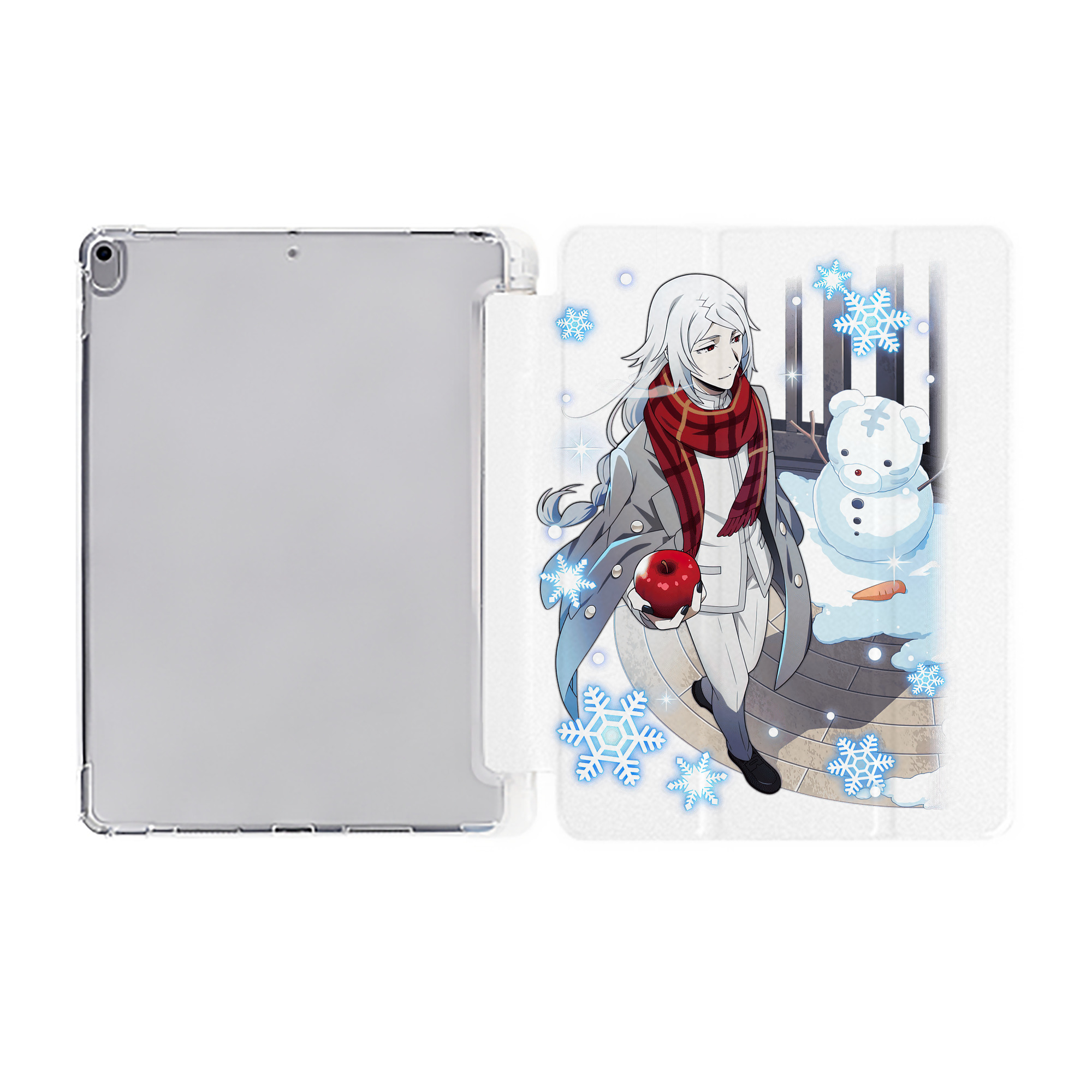 （画像用） 文豪ストレイドッグス Bungo Stray Dogs IPad ケース ペン収納付き 三つ折りスタンド PUレザー×シリコン 対応機種9.5/10.5/10.9インチ